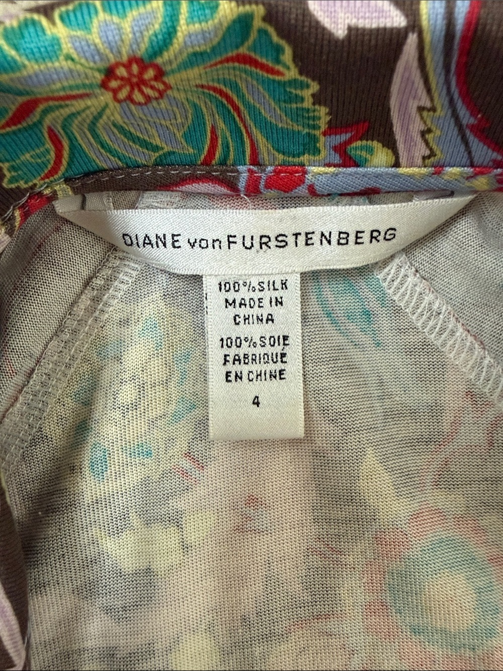 Diane von Furstenberg 100% Silk Wrap Dress - Picture 5 of 5